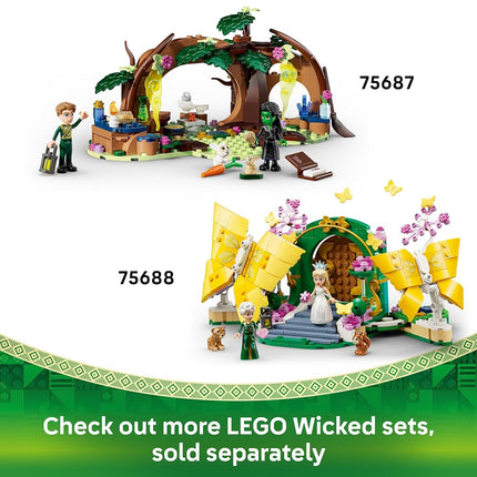 LEGO Wicked Emerald City & Kiamo Ko Castle Toy - Play & Display Model - incl. Elphaba & Glinda Mini Dolls, plus a Monkey & Accessories - Gift for 9+ Year Old Girls & Movie Fans - 75689