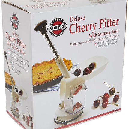 Norpro Cherry Pitter Tool Automatic with Suction Base Seed Pit Huller 6.25'' Length