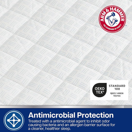 Arm & Hammer Cubrecolchón Refrescante, Impermeable, Queen