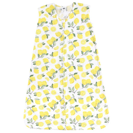 Gigoteuse Hudson Baby en jersey de coton doux et sûr, motif Citrons, 0-6 mois