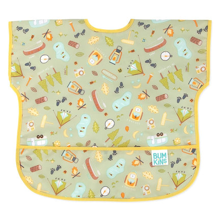 Bumkins Junior Bib, Adjustable Hook & Loop Closure, Catch-All Pocket, Baby-Led Weaning, Waterproof, Machine Washable, Stain & Odour Resistant, BPA Free, 1-3 Years, Unicorn Design
