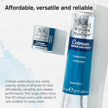 Winsor & Newton Cotman Metallic Watercolour Paint, Red Copper, Half Pan, Vibrant High Quality Pigments