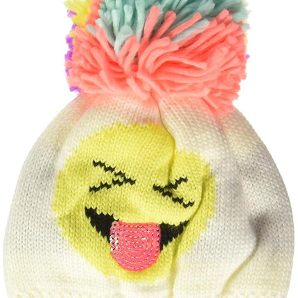 The Children's Place Bonnet graphique pour fillettes, neige, S/M (4-7 ans)