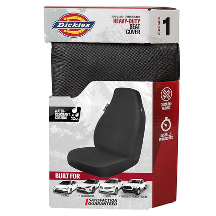 Dickies Heavy Duty Water-Resistant Trader Seat Cover, Black