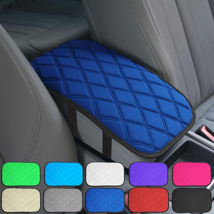 FH Group FH1053BLUEDM Diamond Pattern Neosupreme Center Console Pad Water-Resistant Blue Seat Box Cover Protector fits Most Cars, SUVs, and Trucks