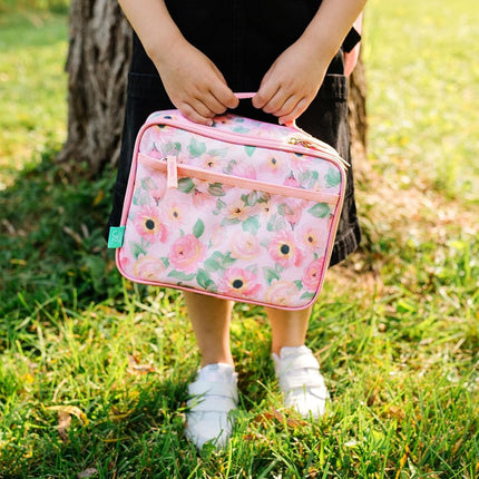 Wildkin JumpOff Jo Insulated Lunch Box – Durable, Reusable for Kids – Floral Watercolor