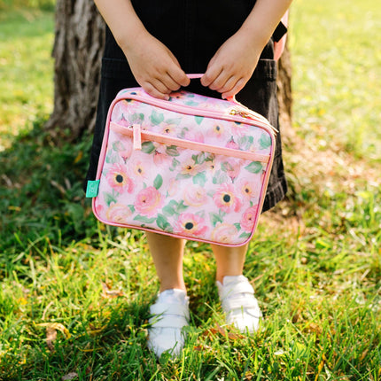 Wildkin JumpOff Jo Insulated Lunch Box – Durable, Reusable for Kids – Floral Watercolor