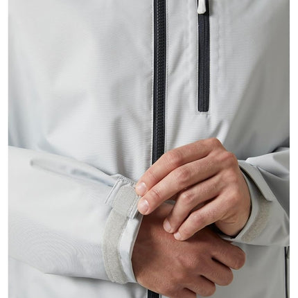 Helly Hansen Men's Crew Hooded Midlayer Jacket, Grey Fog 2.0, 4XL