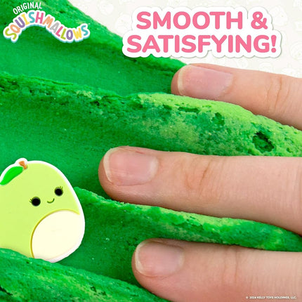 SQUISHMALLOWS Original Ashley The Apple Premium Cloud Slime, 8 oz. Fluffy Slime, Green Apple Scented, 3 Fun Slime Add Ins, Pre-Made Slime for Kids, Great 6 Year Old Toys, Super Soft Sludge Toy