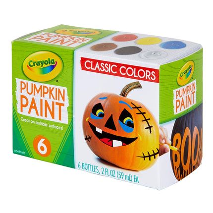 Crayola Pumpkin Paint Kit, Acrylic Paints in Classic Colors, Halloween Decorations, 6Count