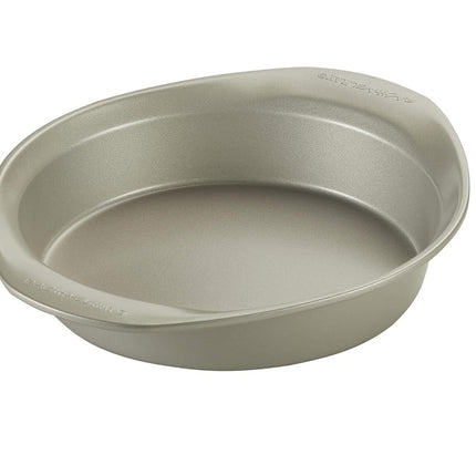 Rachael Ray Nonstick Bakeware Set Without Grips Includes Nonstick Bread Pan, Baking Pans, Cake Pans, Cookie Sheet/Baking Sheet - 10 Piece, Silver