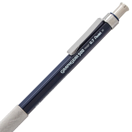 Pentel Graph Gear 500 Portaminas de dibujo automático, 0.7mm, barril azul, (PG527BP) de Pentel