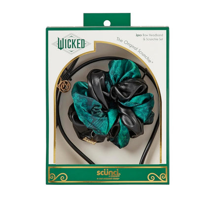 Scunci by Conair Wicked Bow Headband & Twist scrunchie set - hair accessories - hair accessories for girls - gifts for her 2PK