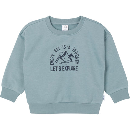 Ensemble 2 pièces molletonné Gerber pour bébé garçon, sweat-shirt et pantalon de jogging, bleu moyen, 2T