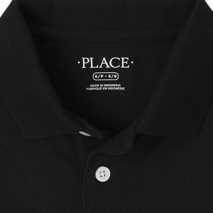 The Children's Place boys3010377Long Sleeve Polo, Pack of Two Long Sleeves Shirt - Black - S
