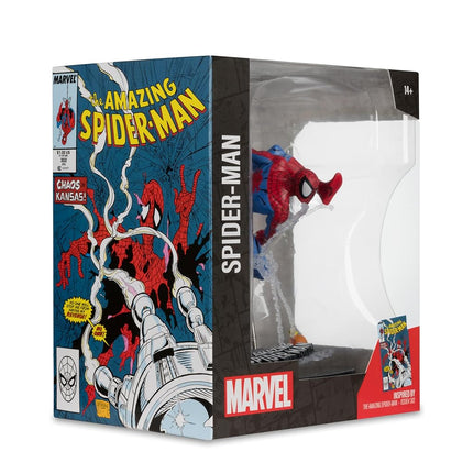McFarlane Marvel Spider-Man 1:10th Scale Collectible with Scene (The Amazing Spider-Man #302) Toys