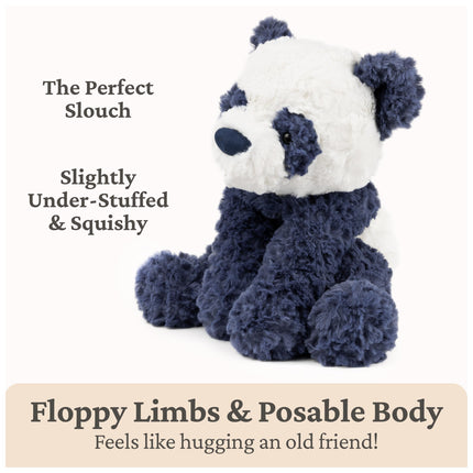 GUND Cozys Collection Panda, Panda Bear Stuffed Animal, Plush Toy for Ages 1 and Up, Navy Blue, 10”