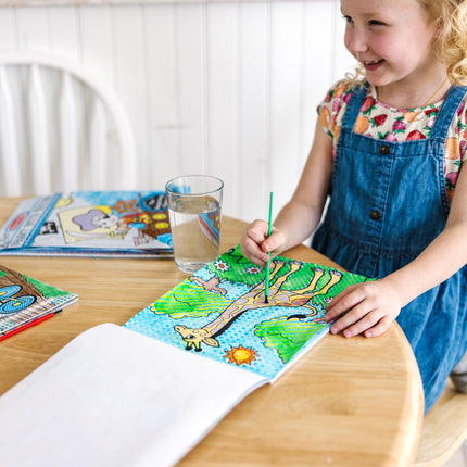 Melissa & Doug My First Paint with Water Activity Books Set - Animals, Vehicles, and Pirates - FSC Certified