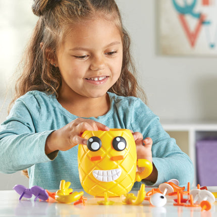 Learning Resources Big Feelings Pineapple Deluxe Set, Social Emotional Toys for Toddlers, Sensory Toys for Autistic Children, Speech Therapy Materials, 50 Pieces, Ages 3+