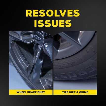 Meguiar's Hot Rims Factory Equipped Wheel and Tyre Cleaner, 24 oz | Xtreme Cling Foaming Formula Dissolves Brake Dust and Grime | Safe on Factory Painted and Clear Coated Wheels | Easy Spray and Rinse