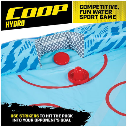 Coop Hydro Hockey Inflatable Water Floating Table Hockey Set, Pool Toy for Kids Ages 5+