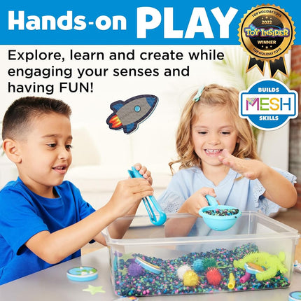 Creativity for Kids Sensory Bin Outer Space – Space-Themed Play Set with Astronauts, Aliens, Planets & Tools – Imaginative Sensory Play for Kids Ages 3+