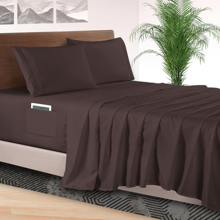 Elegant Comfort 4-Piece Bed Sheet Set - Luxury Bed