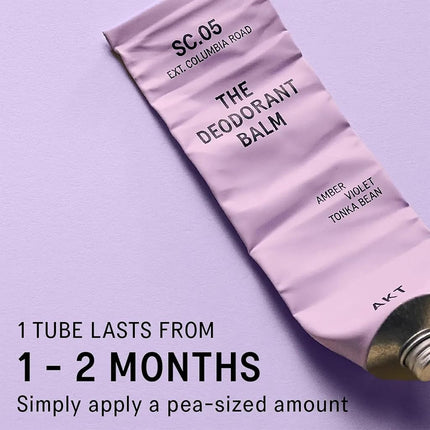 AKT Deodorant Balm 50 mL, Natural Deodorant for Men and Women, Award-Winning, Multi-use, Cream Deo Without Aluminum, Plastic Free, All Genders (SC.05 COLUMBIA ROAD)