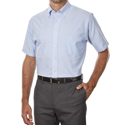 Van Heusen Men's Regular-fit Oxford Short-sleeve B