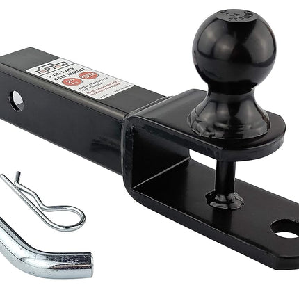 TOPTOW ATV/UTV Trailer Hitch Towing Ball Mounts, 2-Inch Ball, Clevis Pin, Fits 2-Inch Receiver