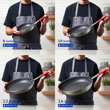 Tramontina 80114/537DS Professional Aluminum Nonstick Restaurant Fry Pan, 14", Made in USA
