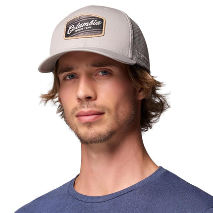 Columbia Unisex-Adult Mesh Ball Cap, Flint Grey/Authentic Outdoor, S