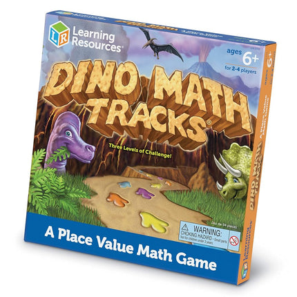 Learning Resources Dino Math Tracks Place Value Game