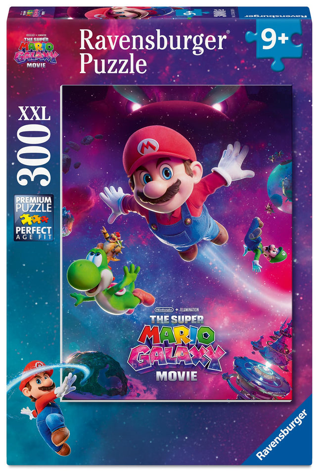 Ravensburger Super Mario Galaxy Movie Puzzle – 300 Piece XXL Jigsaw for Kids Ages 9+, Large Format, Durable Pieces