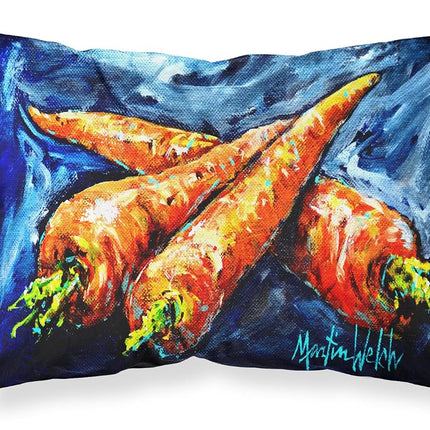 Caroline's Treasures MW1230PILLOWCASE Carrots Only Three Needed Fabric Standard Pillowcase, Standard, Multicolor