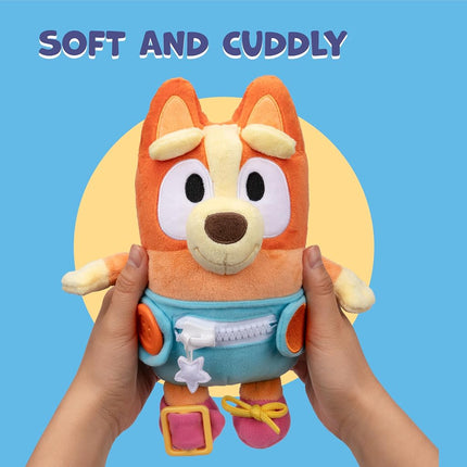 Dress & Play Baby Bingo Plush, Learn to Dress Doll for Toddlers