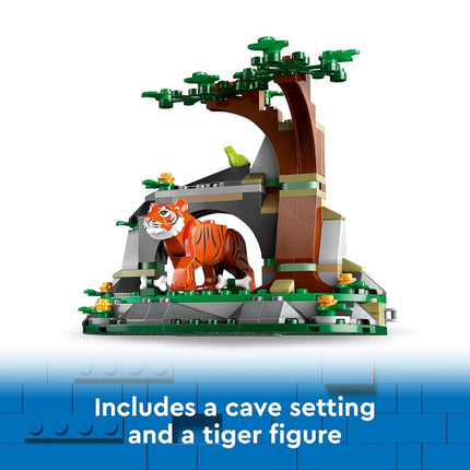 LEGO City Jungle Explorer Off-Road Truck Toy Building Set for 6 Plus Year Old Boys, Girls & Kids, Fun Birthday Gift Idea, Off-Road Vehicle with 3 Adventurer Minifigures and a Tiger Animal Figure 60426