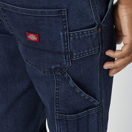 Dickies, para mujer, pantalón recto vaquero de carpintero, lavado Dark Stone, 8/Regular