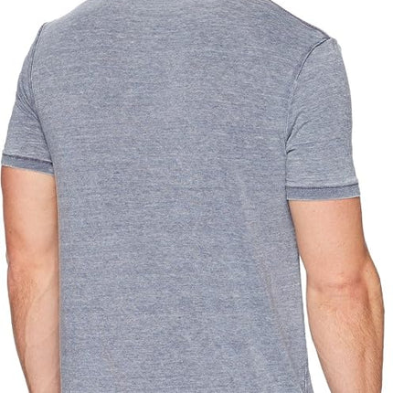 Lucky Brand Men's Venice Burnout V-Neck Tee Shirt, American Navy, Large