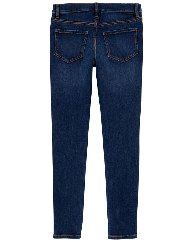 OshKosh B'Gosh Jeans ajustados para niña, lavado azul marino, 14 años