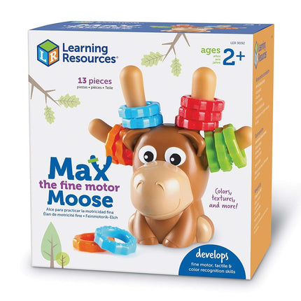 Learning Resources Max the Fine Motor Moose, Fine Motor Toy for Toddlers, Ages 18 mos+