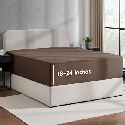 Nestl Bedding 21" Deep Pocket Fitted Sheet – 1800 