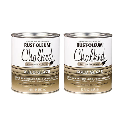 Rust-Oleum 315881-2PK Chalked Decorative Glaze, 30