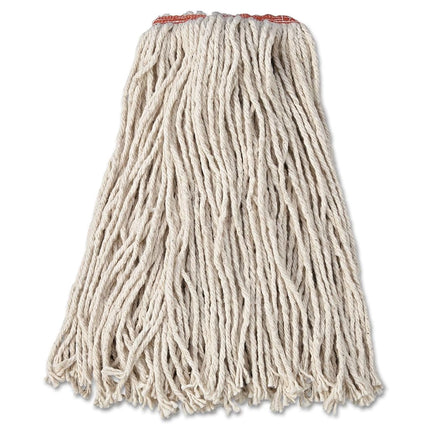 Rubbermaid Commercial Products, fregona de algodón de corte premium de grado industrial para eliminar suciedad, grasa y manchas, uso en interiores y exteriores, 16 oz, banda de 1 pulgada (paquete de 12)