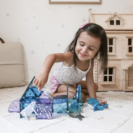 Magna-Tiles Arctic Animals 25-Piece Magnetic Tile Set for Kids Ages 3+ | Polar Bear, Penguin, Seal, Narwhal & Whale Figures | STEM Educational Magnetic Building Blocks Compatible with Leading Brands