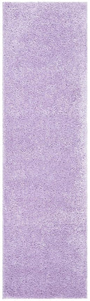 SAFAVIEH Shag Rug for Living Room, Dining Room, Bedroom - August Shag Collection, Short Pile, in Lilac, 76 X 183 cm
