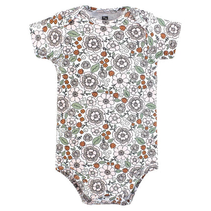 Hudson Baby Lot de bodies en coton unisexe pour bébé Motif « Mamas Bestie Flower » 0-3 mois