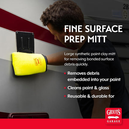 Griot's Garage 10678 Yellow Fine Surface Prep Mitt