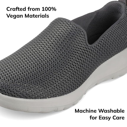 Skechers Women's GOwalk Joy Slip On Sneaker, Charcoal, US 8