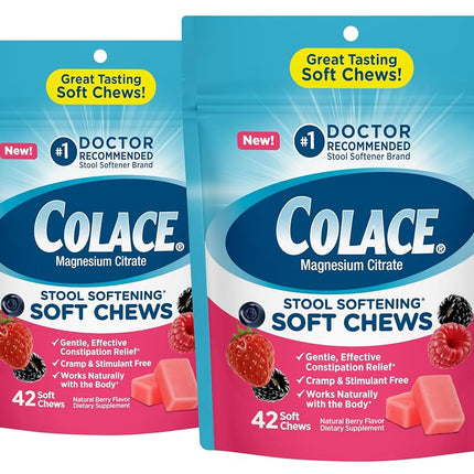 Colace Stool Softener Soft Chews, Gentle Constipat